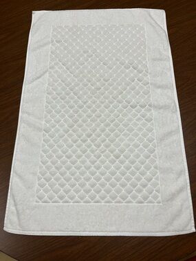 Yves Delorme White Quilted‎ Bath Mat